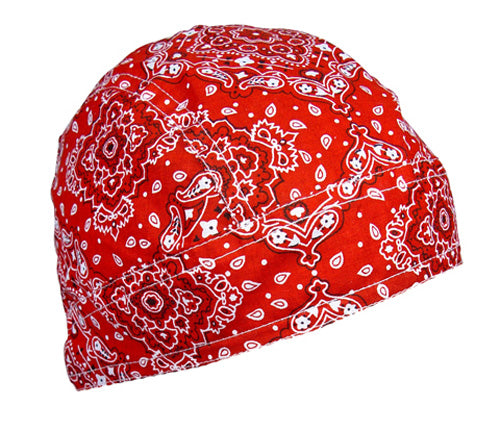 FLYDANNA; 100% COTTON, RED PAISLEY