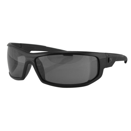 AXL SUNGLASSES, BLK FRAME, ANTI-FOG SMOKED LENS