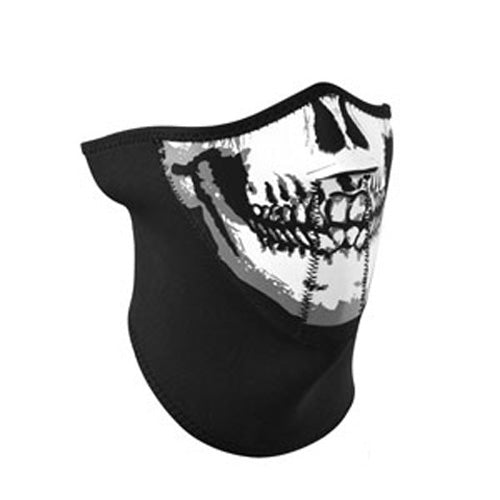 3-PANEL HALF MASK, NEOPRENE, SKULL FACE