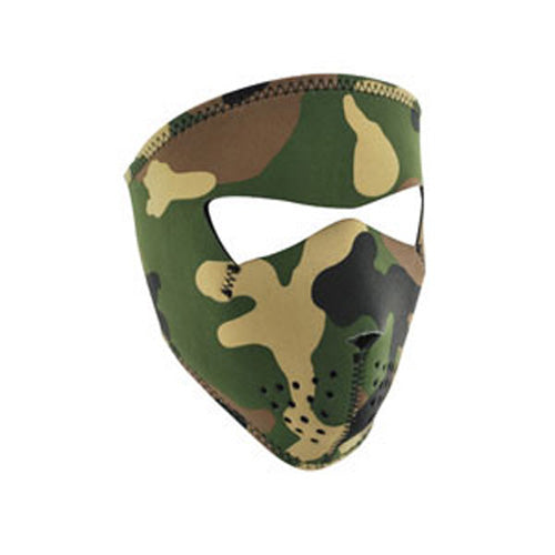 FULL MASK, NEOPRENE, SMALL, WOODLAND CAMO