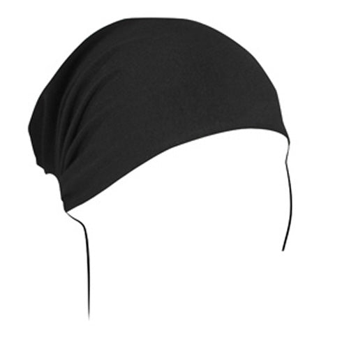 HEADWRAP, BAMBOO/COTTON, BLACK