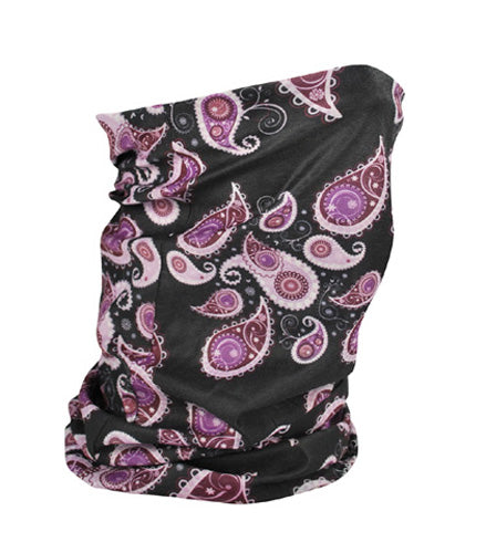 MOTLEY TUBE™, POLYESTER,PURPLE PAISLEY