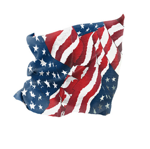 MOTLEY TUBE™, POLYESTER,WAVY AMERICAN FLAG