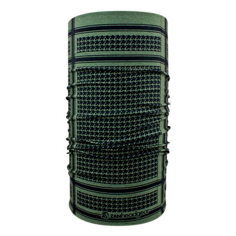 MOTLEY TUBE, POLYESTER, HOUNDSTOOTH, OLIVE