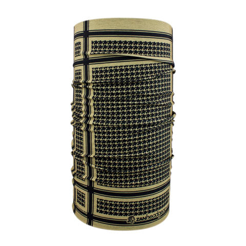 MOTLEY TUBE, POLYESTER, HOUNDSTOOTH, COYOTE TAN