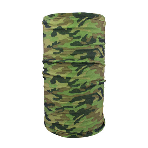 MOTLEY TUBE, FLEECE LINED, WOODLAND CAMO TO HIGH-VIS