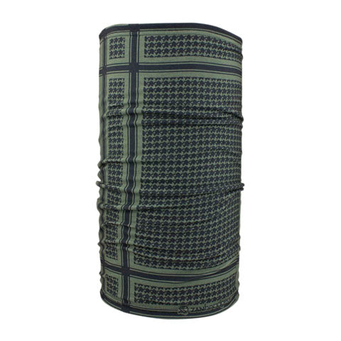 MOTLEY TUBE, FLEECE LINED, HOUNDSTOOTH, OLIVE