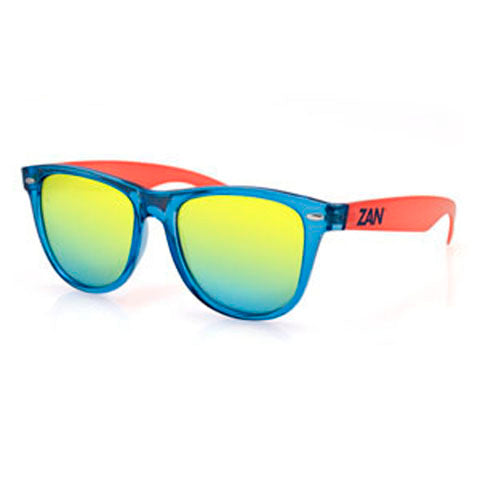 MINTY SUNGLASS, BLUE & ORANGE,SMOKED YELLOW MIRROR