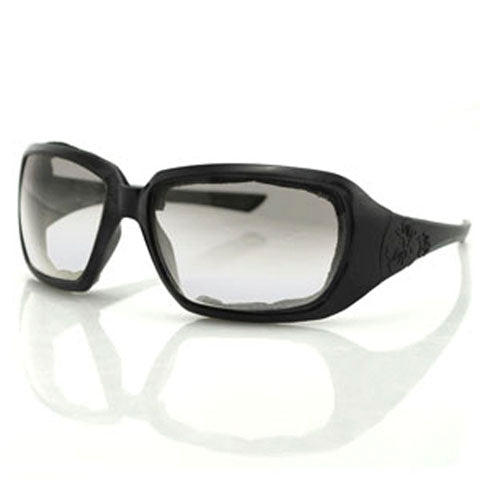 SCARLET SUNGLASS, BLK FRAME, ANTI-FOG CLEAR, FOAM