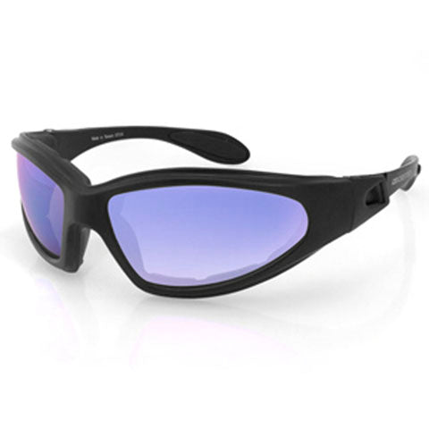 GXR SUNGLASS, BLK FRAME, ANTI-FOG SMOKED CYAN MIRROR LENSES