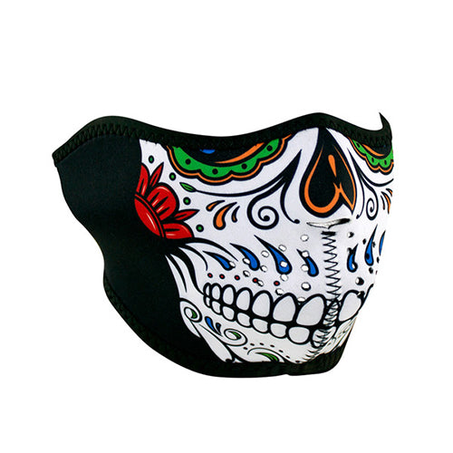 ZAN Half Mask, Neoprene, Muerte Skull