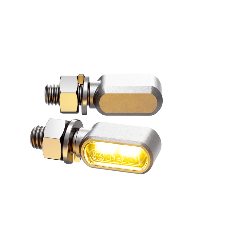 Load image into Gallery viewer, LITTLE BRONX TURN SIGNAL/DRL PAIR SILVER 204-2871 image 2
