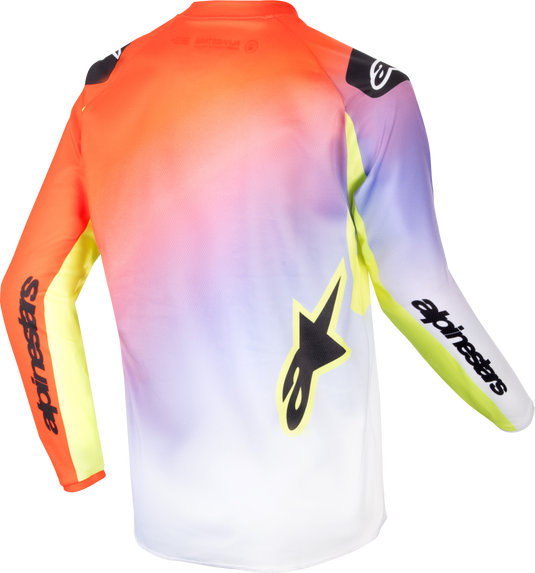YOUTH RACER LUCENT JERSEY WHITE/NEON RED/YELLOW FLUO MD 3773724-2029-M image 2