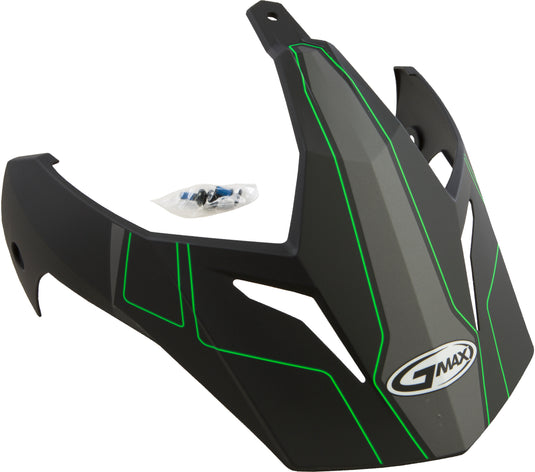 VISOR W/SCREWS EXPEDITION MATTE BLACK/HI-VIS GREEN GM-11 G011091 image 1