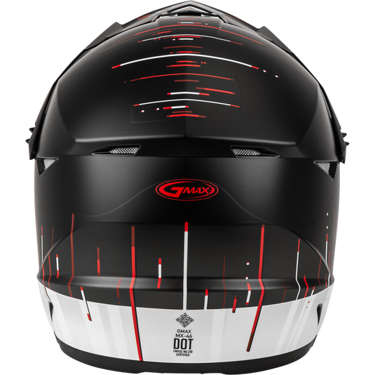 MX-46 FREQUENCY OFF-ROAD HELMET MATTE BLACK/WHITE LG D3463846 image 4