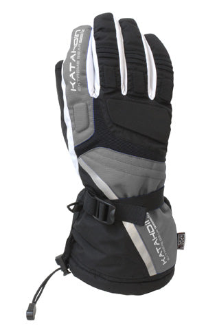 KATAHDIN GEAR CYCLONE SNOWMOBILE GLOVE, GREY-MED