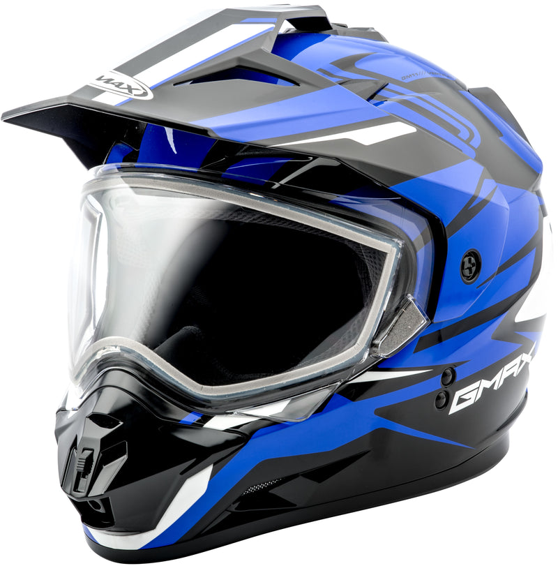 Load image into Gallery viewer, GM-11S DUAL-SPORT VERTICAL SNOW HELMET BLACK/BLUE XL G2111217 TC-2 image 1
