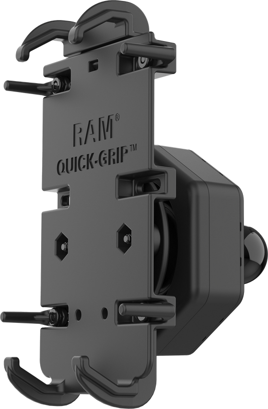 QUICK-GRIP XL PHONE HOLDER WITH VIBE-SAFE ADAPTER & BALL RAM-HOL-PD4-462B image 1