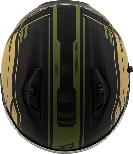 OF-87 DUKE HELMET W/LED LIGHT MATTE BLK/GREEN XL O1187227 image 4