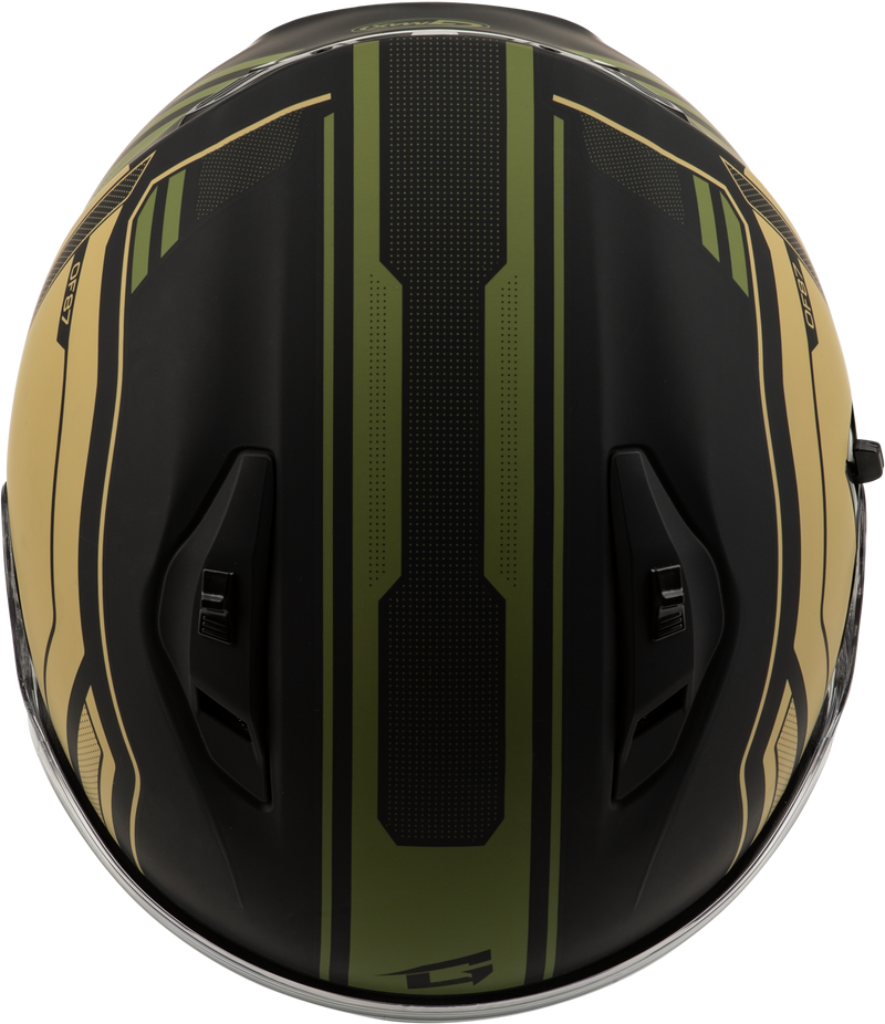 Load image into Gallery viewer, OF-87 DUKE HELMET W/LED LIGHT MATTE BLK/GREEN LG O1187226 image 4

