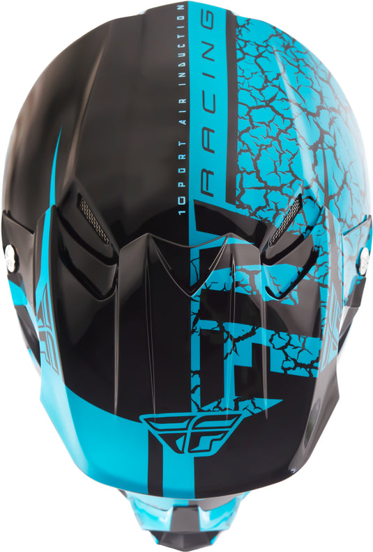 F2 CARBON FRACTURE HELMET LIGHT BLUE/BLACK MD 73-4173-3-M image 4