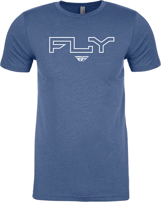 FLY EDGE TEE COOL BLUE HEATHER SM 354-0310S image 1