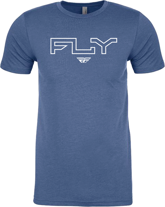 FLY EDGE TEE COOL BLUE HEATHER SM 354-0310S image 1