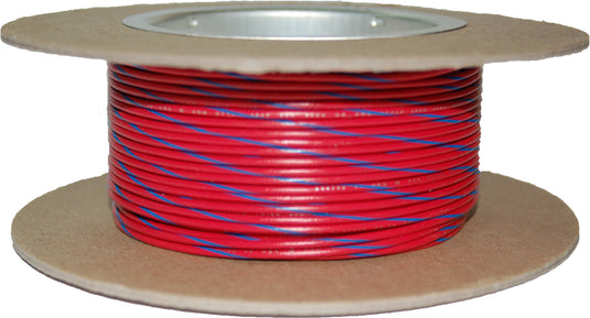 #18-GAUGE RED/BLUE STRIPE 100' SPOOL OF PRIMARY WIRE NWR-26-100