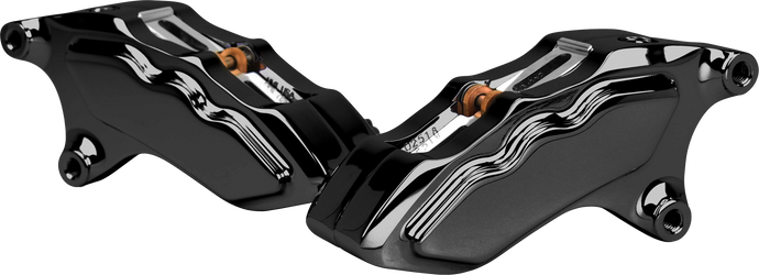 6 PIST FRONT DUAL CALIPER KIT BLACK W/ 11.8