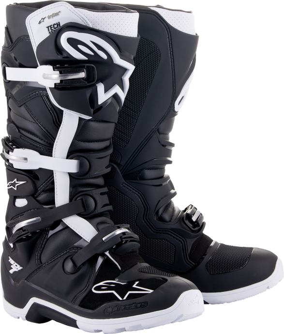 TECH 7 ENDURO DRYSTAR BOOTS BLACK/WHITE SZ 9 2012620-12-9 image 1
