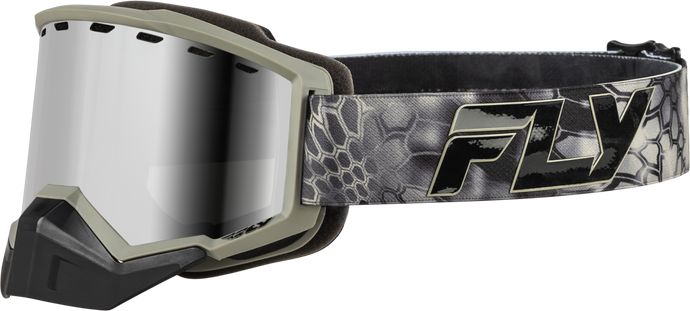 FOCUS SNOW GOGGLE SE KRYPTEK W/ SILVER MIRROR/SMOKE LENS FLB-24F1 image 1