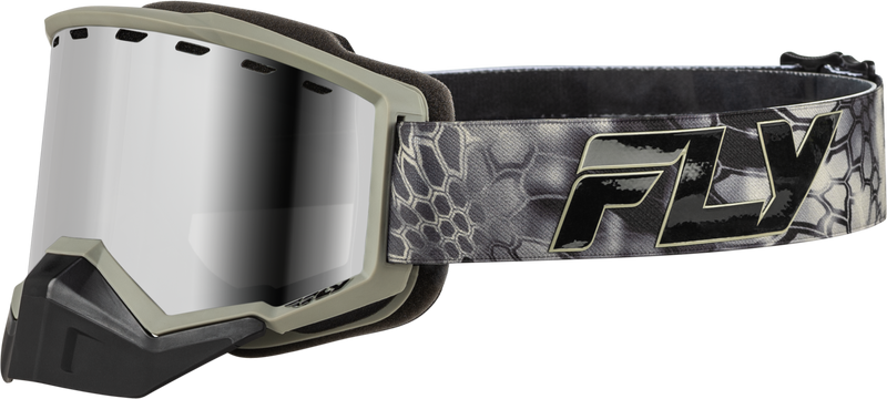 Load image into Gallery viewer, FOCUS SNOW GOGGLE SE KRYPTEK W/ SILVER MIRROR/SMOKE LENS FLB-24F1 image 1
