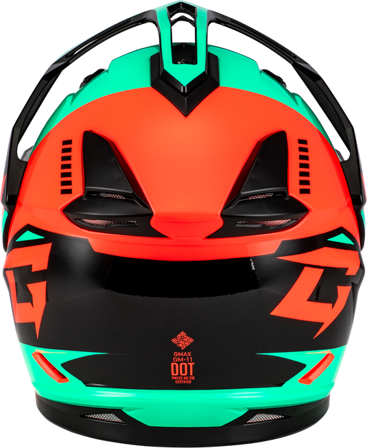GM-11 RONIN HELMET BLACK/AQUA/CORAL XL A11151177 image 2