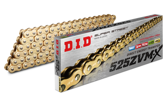 SUPER STREET 525ZVMXG-100L X-RING CHAIN GOLD 525ZVMXG100Z image 1