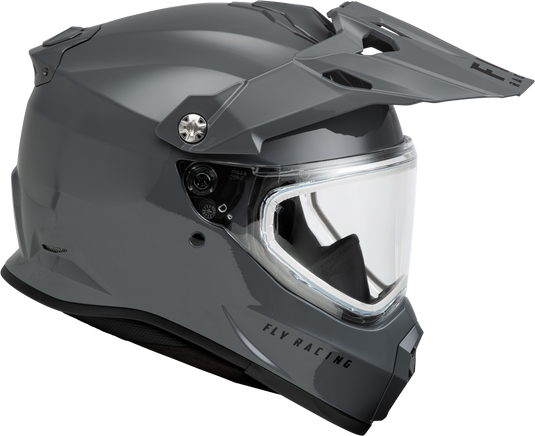 TREKKER CW SOLID HELMET DUAL SHLD GREY LG 73-31363L image 4