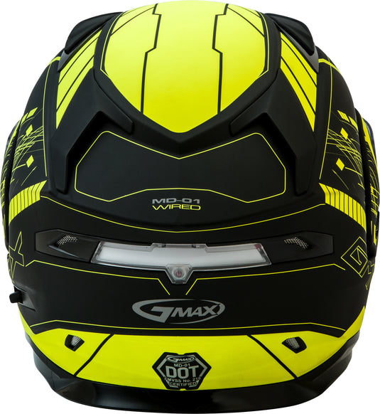 MD-01S MODULAR WIRED SNOW HELMET BLACK/HI-VIS 3X G2011689D TC-24-ECE image 4