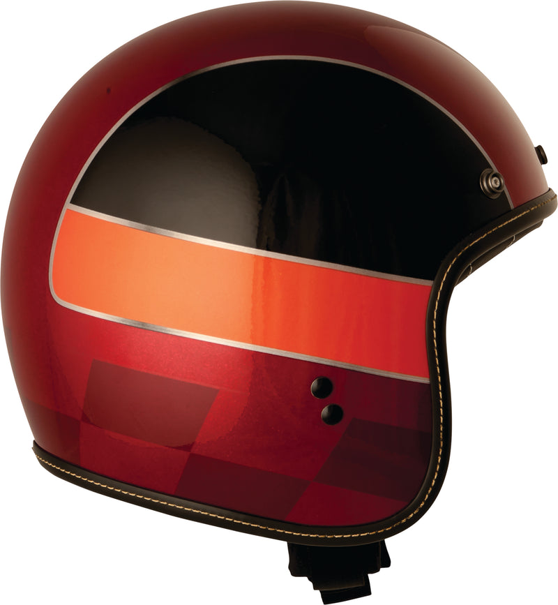 Load image into Gallery viewer, .38 WINNER HELMET RED/BLACK/ORANGE LG 73-8236L image 4
