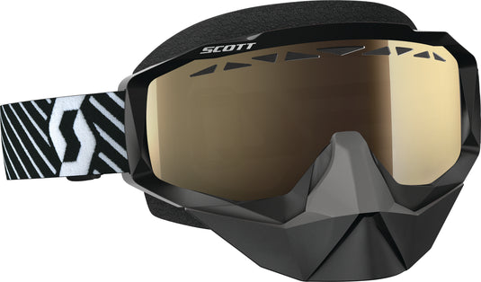 GOGGLE HUSTLE SNOW BLACK/WHITE W/BRONZ CHROME LENS 262582-1007245 image 1