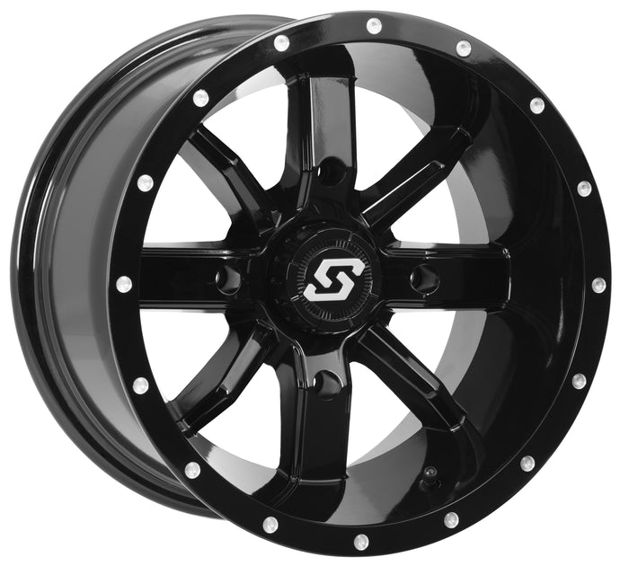 HOLLOW POINT WHEEL 14X8 4/137 4+4 (0MM) BLACK A88B-48037-44S image 1