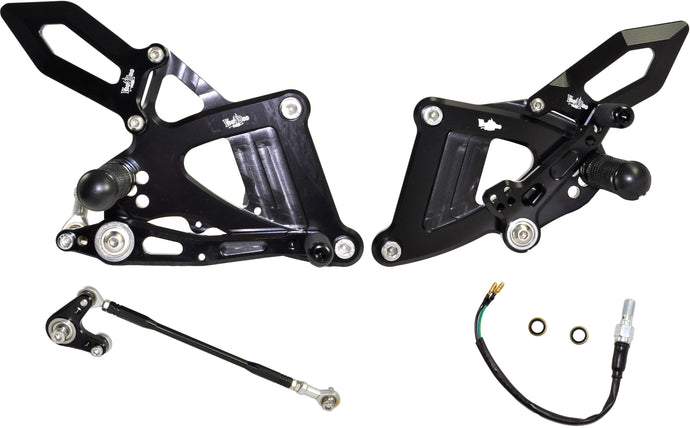 BILLET REAR SET BLACK VRD1326 image 1