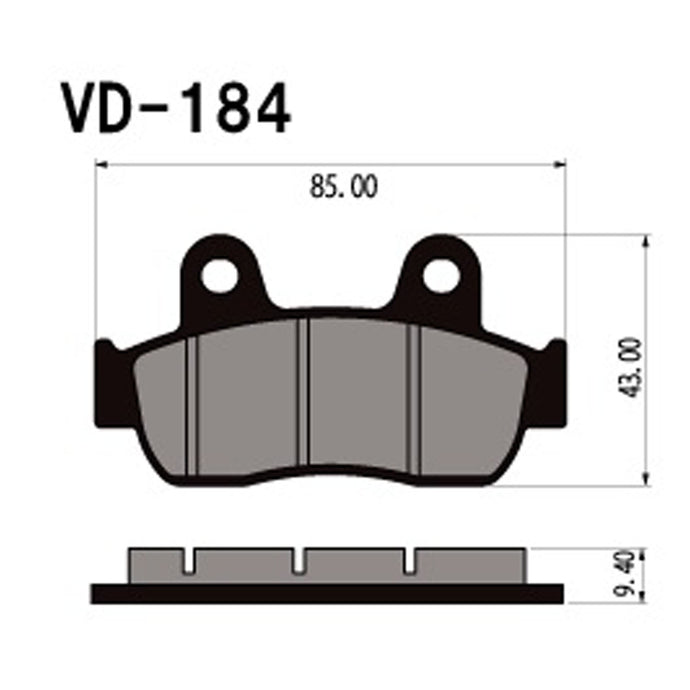 VESRAH BRAKE PADS VD-184