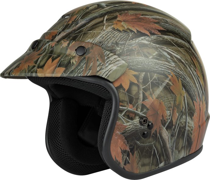 YOUTH OF-2Y OPEN-FACE HELMET LEAF CAMO YM G1021561 image 1