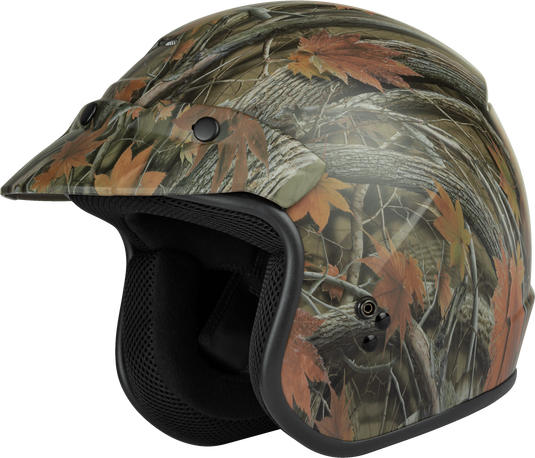 YOUTH OF-2Y OPEN-FACE HELMET LEAF CAMO YM G1021561 image 1