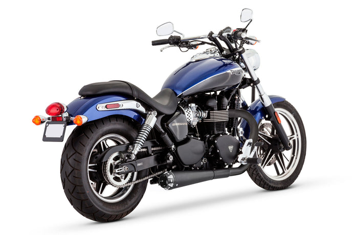 OUTLAW SLIP-ON EXHAUST BLACK TR00003 image 1