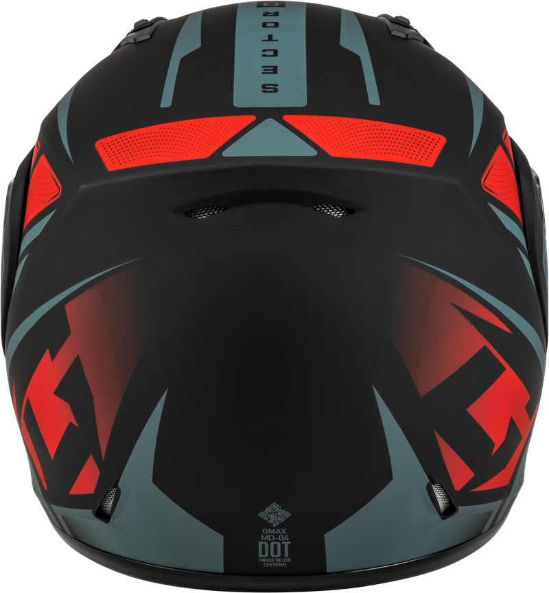 Load image into Gallery viewer, MD-04S SECTOR SNOW HELMET MATTE BLACK/RED XL M2043157 image 2
