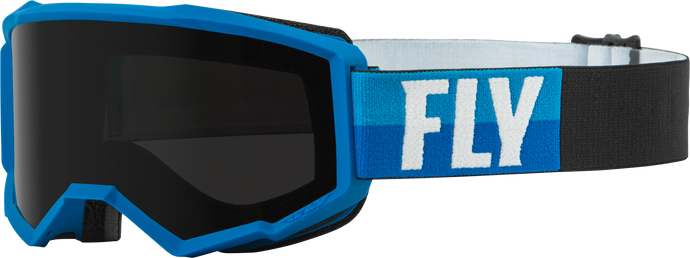 ZONE W/C GOGGLE BLUE/BLACK W/DARK SMOKE HYDROPHOC LENS 37-51673 image 1