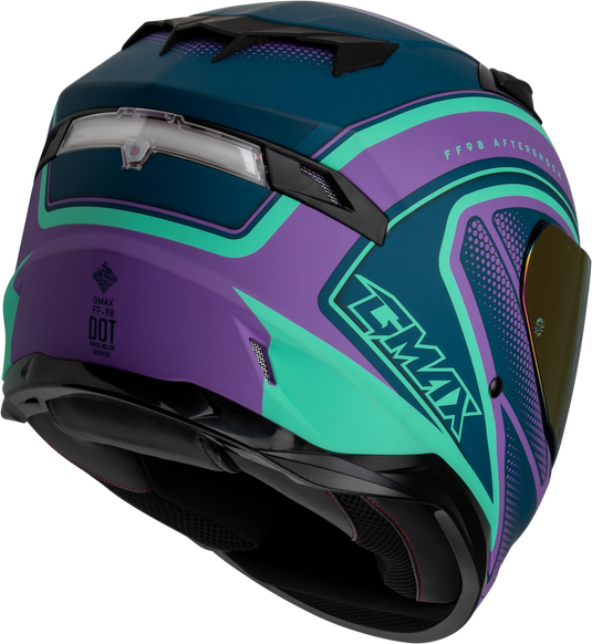 FF-98 AFTERSHOCK HELMET MATTE PURPLE/BLUE SM F19841014-ECE image 2
