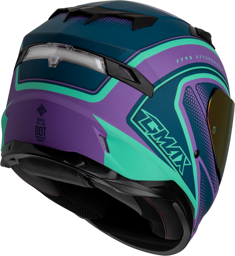 Load image into Gallery viewer, FF-98 AFTERSHOCK HELMET MATTE PURPLE/BLUE XS F19841013-ECE image 2
