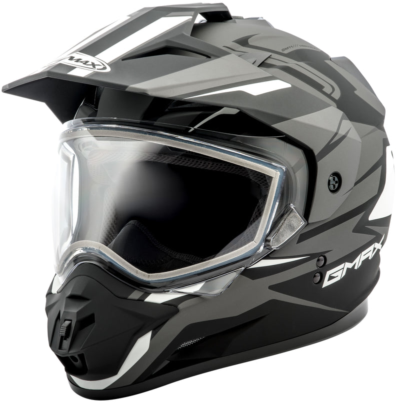 Load image into Gallery viewer, GM-11S DUAL-SPORT VERTICAL SNOW HELMET MATTE BLK/SIL XL G2111457 F.TC-17 image 1
