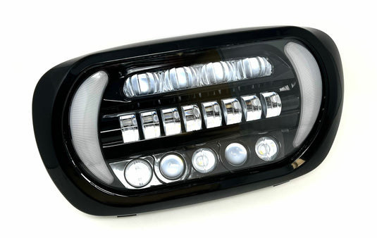 SHARTOOTH INTERGRATED LED HEADLIGHT `00-13 FLTR LLC-3ERA-TS image 1